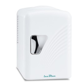 Iceblue Skincare Fridge & Personal Beauty Fridge, 4L/6Can Mini Skincare Fridge for Bedroom, 110V AC/12V DC Makeup Fridge for Car, Office and Dorm, Cooler & Warmer Cosmetic Fridge (White)