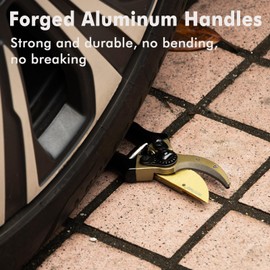 RESTMO Heavy Duty Pruning Shears, Premium Garden Clippers with Forged Aluminum Handles & Titanium-Coated Blade, Trimming Scissors for Houseplant Accessories & Garden Tools, Black