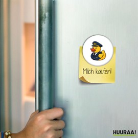 Huuraa Magnet Squeaky Duck Pilot Rubber Duck Flight Captain Gift 59 mm Bottle Opener Squeaky Duck Pilot Gift Idea