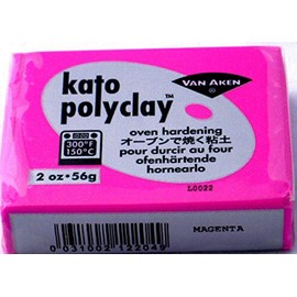 Kato Polymer Clay Oven Jewelry Craft Bake Polyclay Bar Art Van Aken 2 Oz (Magenta Pink)