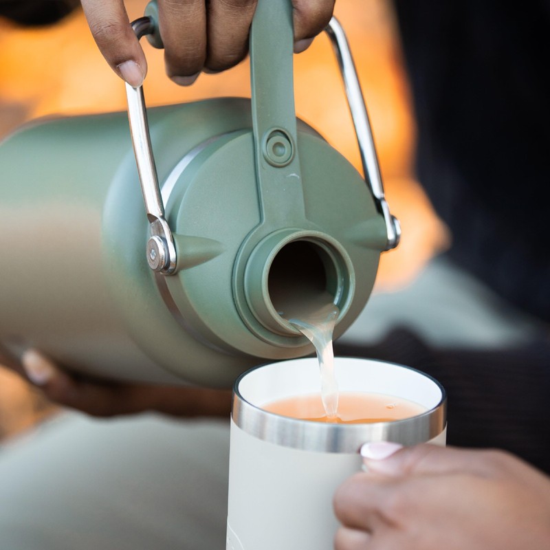 RTIC Half Gallon Outback Jug, Stainless Steel, Ceramic Lined Insulated