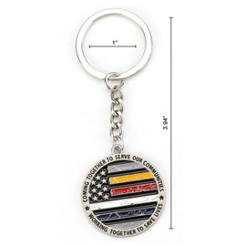 MUCOOS USA Flag Keychain Patriotic Keychains Independence Day Key Charms Flag Day Accessories American Souvenirs and Gifts