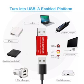 None Data Blocker, USB A to A & USB C to C Data Blocker (4-Pack), Protect Against ...