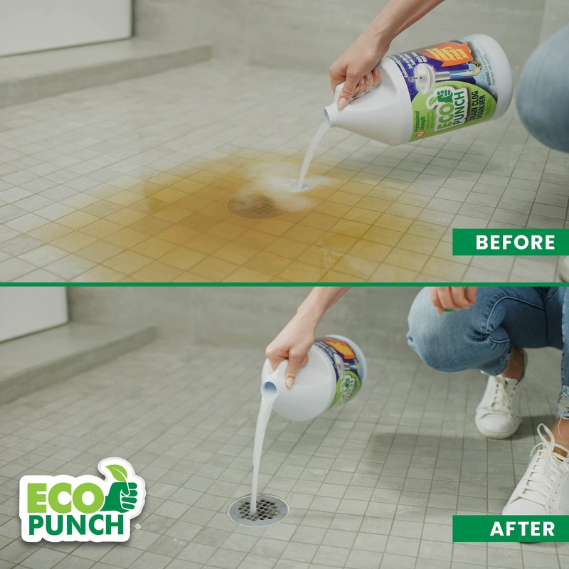 Eco Punch - Professional Strength Drain Clog Dissolver | Heavyweight