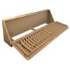 Plastic Baseboard Register (15", Brown)