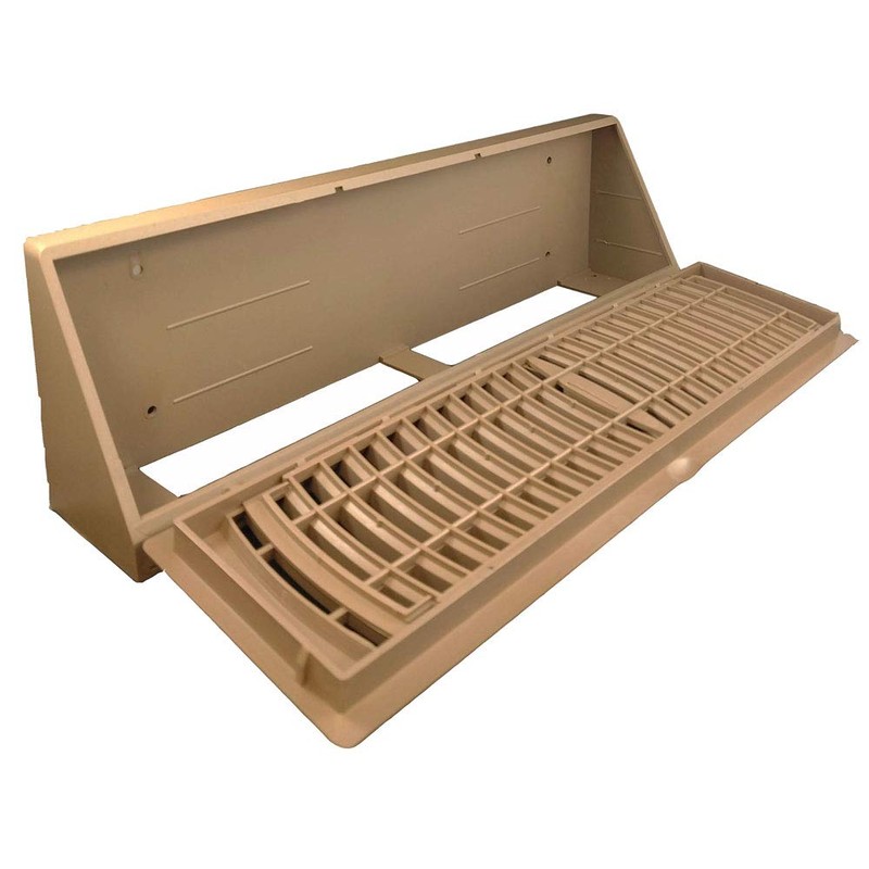 Plastic Baseboard Register (15", Brown)