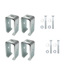 4Pack P1834-EG Heavy-Duty 1-5/8" Strut Channel Hanger Brackets,1,200 lbs Load Capacity Fits All 1-5/8" Trolley Track Electro-Galvanized Steel ﻿