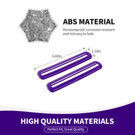 RAZPOY for Challenger Door Air Vent Trim, Door AC Air Conditioner Outlet Vent Cover Ring Compatible with 2015-2023 Dodge Challenger Interior Accessories, Purple