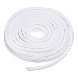 HARFINGTON Weather Stripping Brush 33ft 394" 10m x 7mm Polyester Fiber Self-Adhesive Pile Seal Strip for 4-6mm Gap Sliding Windows Doors Windproof Frost Dust Proof, White