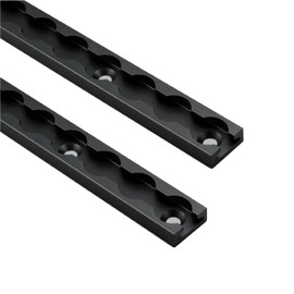 VanEssential 24" Venture Track T-6 Aluminium L-Track Black Anodized (Rectangle Profile) - 2 Pack