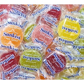 Fruit Gems candy – Assorted Citrus Flavors, 12oz Bulk Bag (Approx. 32 Count) – Individually Wrapped Chewy Candy for Parties, Gifts & Candy Buffets