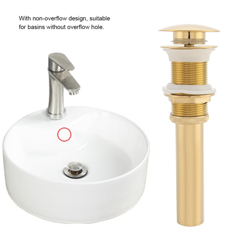 G1 1/4" Brass Bathroom Basin Sink Pop Up Drain Assembly