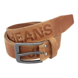 Volmer leather belt 100 % buffalo leather jeans belt for men and women, width 38 mm, in black brown tan, can be shortened #jeans 38 mm - beige