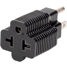 Unbranded [4-in-1] 15 Amp Household AC Plug to 20 Amp T Blade Adapter,5-15P to 5-20R,5-...