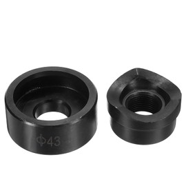 HARFINGTON Conduit Punch and Die 43mm Chrome Steel Manual Knockout Punch Conduit Hole Cutter Set for Hydraulic Knock Out Driver