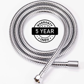 INEX Europa - Shower Hose, 175 cm Premium Stainless Steel Shower Hose, Flexible Shower Hose for Hand Shower, Hand Shower Head