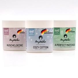 PonyHütchen - Deostick Mixed Economy Set - 3 x 40 g Refill - Vegan, without Aluminium and Animal Testing - Unisex Antiperspirant Natural Cosmetics Made in Germany - Ideal for Hand Luggage - Economical