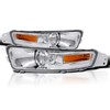 Spec-D Tuning Chrome Housing Clear Lens Bumper Lights Compatible with