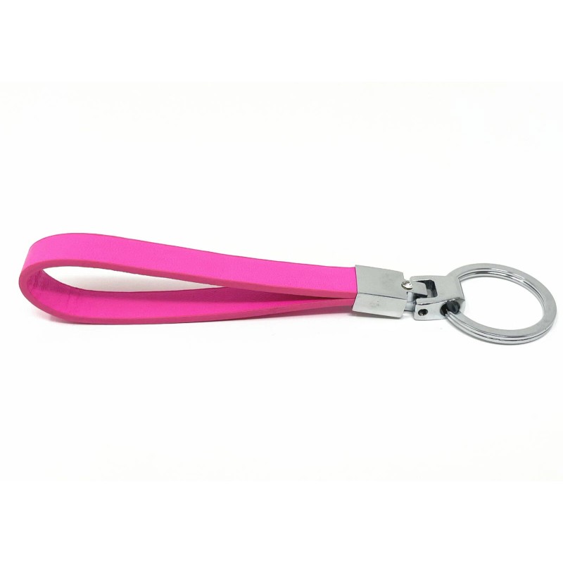 Doliphine wristlet Mini leather key fob keychain with key ring