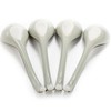 Cididu 8 Pcs Asian Ceramic Soup Spoons, Japanese Ramen Spoon