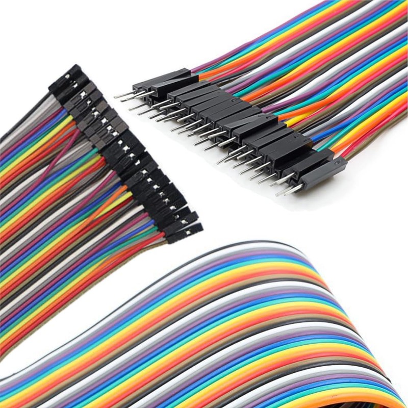 Pin Dupont Wire 10CM 120pcs Multicolor Breadboard Jumper Wire Flat