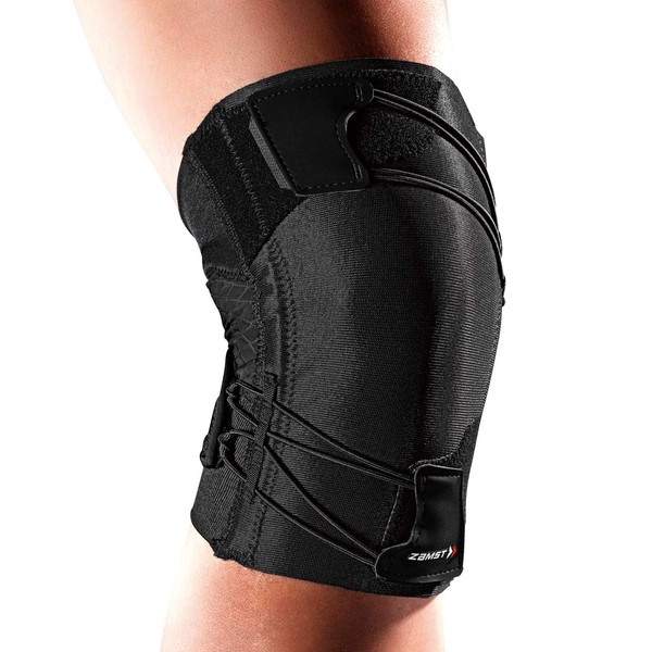 ZAMST RK-1Plus 382803 Knee Supporter for Running, Thin, For Right, L Size, Black