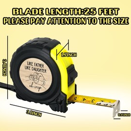 Tape Measure Dad Gifts from Daughter Gifts for Fathers Day Birthday Christmas Gfits for Father Dad Bonus Dad Best Dad Ever Gifts Like Father Like Daughter Tool Gifts Tape Measure 16FT