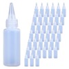 Front blade liquid refill, pointed cap, dispensing container, empty bottle 30ml, 40 units, transparent / 앞날창창 액체 리필 뾰족캡 소분 용기 공병 30ml, 40개, 투명