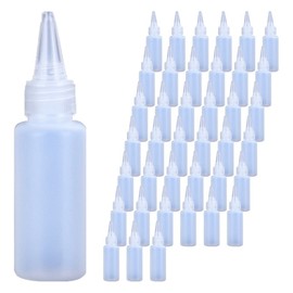 Front blade liquid refill, pointed cap, dispensing container, empty bottle 30ml, 40 units, transparent / 앞날창창 액체 리필 뾰족캡 소분 용기 공병 30ml, 40개, 투명