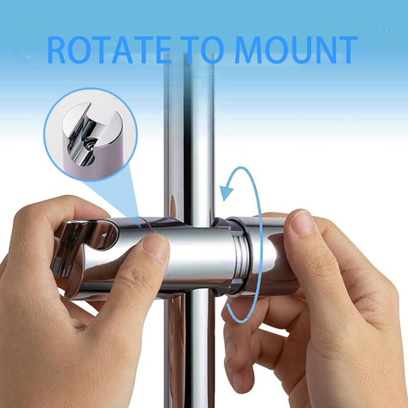 GGUFAY Shower Head Holder, Adjustable Diameter 18-25 mm Shower Head