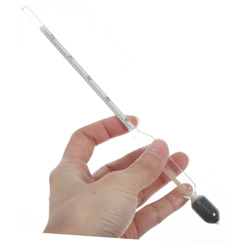 Alipis 2 Sets Glass Milk Lactometer and Sugar Hydrometer Measuring
