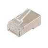 NavePoint CAT6 Ethernet RJ45 Plug, FTP, 100 Pack, C6-8P8C, CE