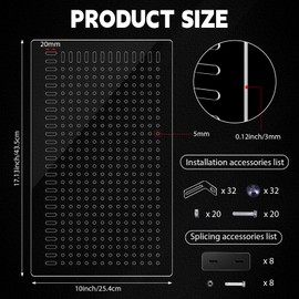 Nuanchu 4 Set Acrylic Fish Tank Divider 17 x 10'' Aquarium Divider Kit Splicable Flexibly Aquarium Divider with Suction Cups Accessories Splicing Board for 30/40/50/65/75/90/125/150 Gallon Tank