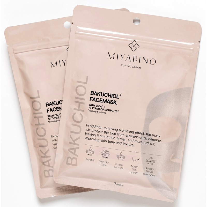 MIYABINO Baktiol + CICA Face Pack (Pack of 7)