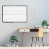 JILoffice Magnetic Dry Erase Calendar Whiteboard, 4 Month White Board