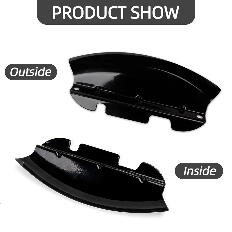Lower Triple Tree Wind Deflector, PSLER Motorcycle Fairing Air Deflector