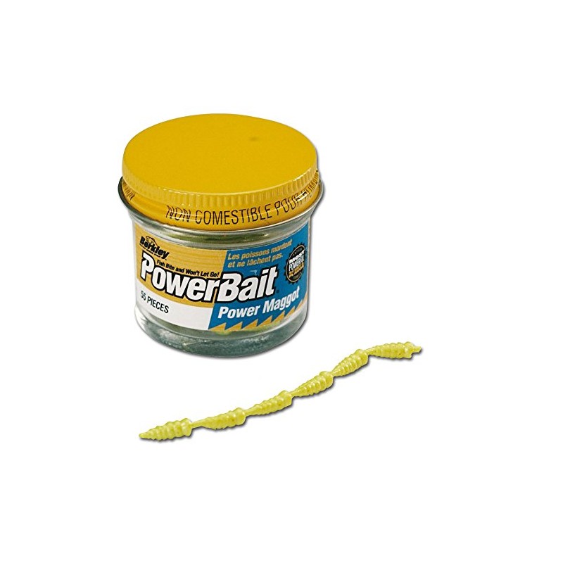 Berkley Powerbait Micro Power Maggots - Yellow, 110 g