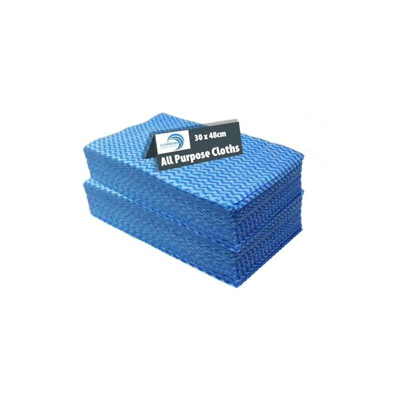 Sanisafe 100 Pack Blue LARGE All Purpose Cleaning Cloths -
