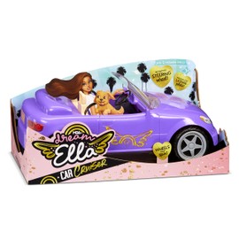 MGA’s Dream Ella 578116EUC Cruiser-Toy for Kids-Convertible Car-Fits Two 29cm Fashion Dolls-Includes Seatbelts, Mirrors & Moving Wheels-for Toddlers Ages 3 Years Plus, Purple