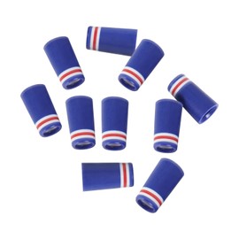 HISTAR 10pc 9.1x25x14mm Golf Iron Ferrules Compatible for 0.355 Tapered Steel Shaft（Dark Blue, Double White, Single red）