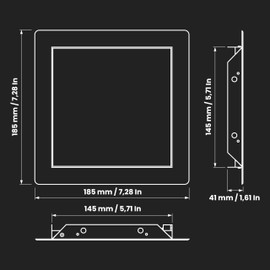 Repa Market 6 x 6 Inch Access Panel for Drywall – White Galvanized Steel Wall Hole Cover/Access Door Panel with Click Function – Heavy-Duty Service Hatch for Plumbing, Electrical, HVAC Access Door