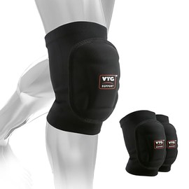 1 Pair Soft Foam Knee Pads for Men & Women, Shock Absorbing Support, Professional Knee Protectors for Volleyball, Dance, Workout, Gardening, Crossfit 