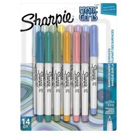 Sharpie Mystic Gem Special Edition (Ultra-Fine Point) Assorted Colours - 14 Count