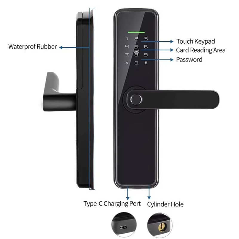 Sophies Fingerprint Door Lock Smart Deadbolt Keyless Entry Electronic Digital