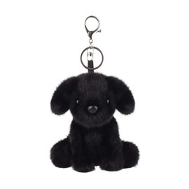 Apricot Lamb Cute Toys Plush Black Labrador Dog Puppy Stuffed Animal Soft Keychain for Kids Bag, Purse, Backpack, Handbag (Black Labrador，4.7 Inches)