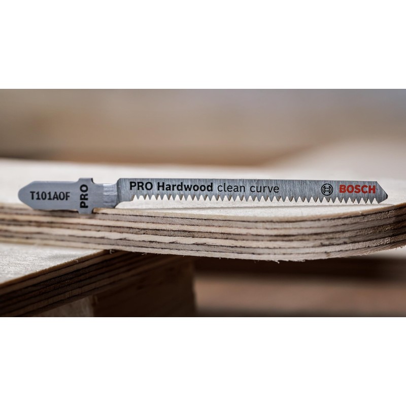 Bosch 2 x Pro Hardwood Clean T101AOF Jigsaw Blades for