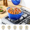 Velaze 6 QT Enameled Dutch Oven Pot with Lid, Cast