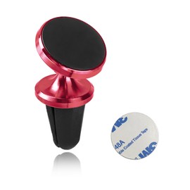 Augeny Car Magnetic Phone Holder, 360 Degree Adjustable Strong Magnet Cell Phone Holder Mount for Auto Air Vent, Universal Vehicle Cellphone Accessories Fit for All Smartphones (Red)