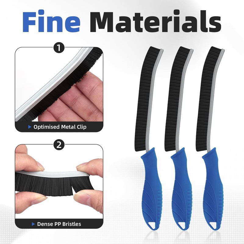 FOOGWEE Hard Bristle Crevice Cleaning Brush - Cleaning Supplies -