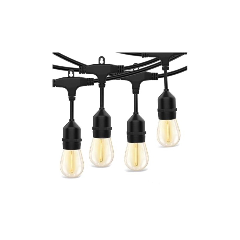 LumeGen 48ft Heavy-Duty S14 String Light - 24 E26 Sockets